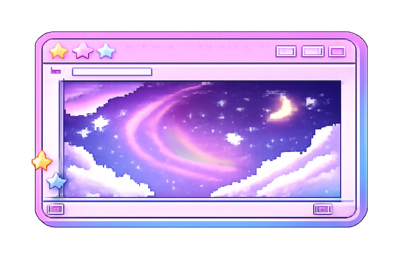 Portal pastel tipo marco web viejo